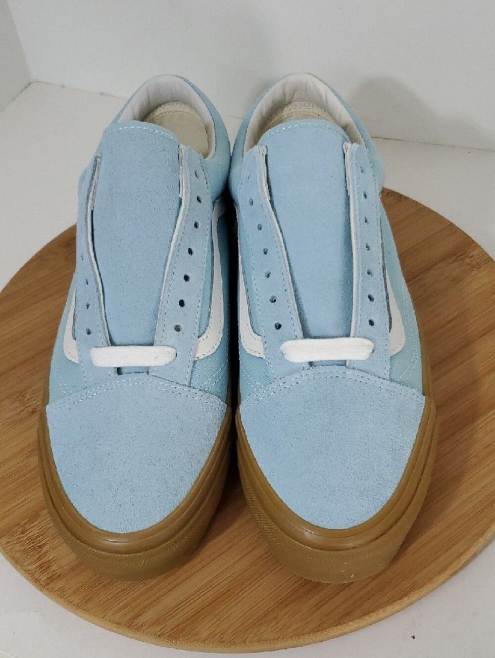 Vans Lx Old Skool Men's Crystal Blue Gum Classic Low-Top Sneakers Size 10 New - Picture 3 of 10